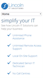 Mobile Screenshot of lincolnitsolutions.co.uk